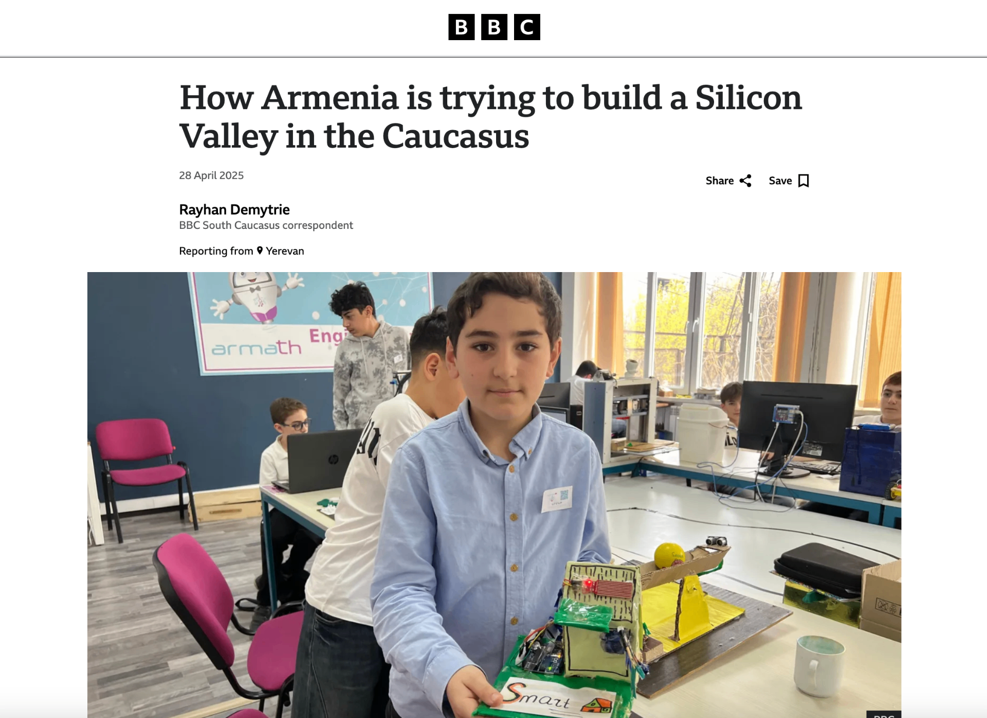 BBC News - Armenia Silicon Valley