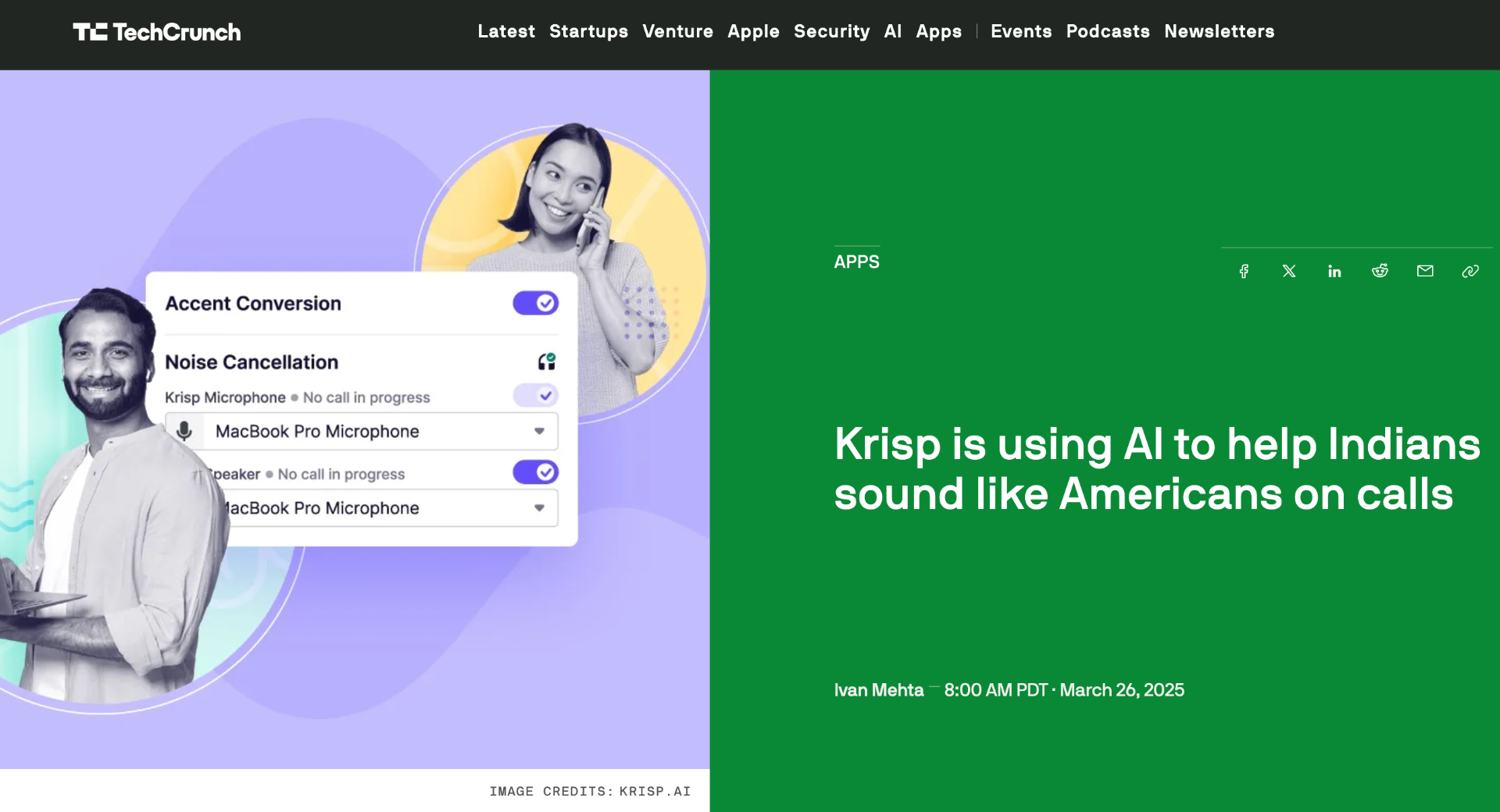 TechCrunch - Krisp AI